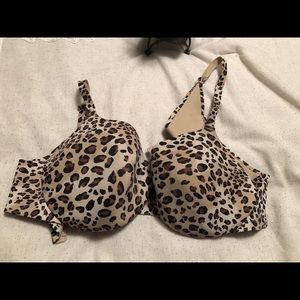 Cacique Leopard Print Bra 44C